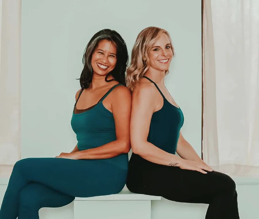 Portrait of Joyce San Pedro & Amy Reed, Studio Owner behind theyogahouseny.com